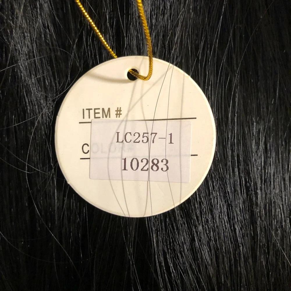 Long Black Synthetic Wig - Picture 9 of 16